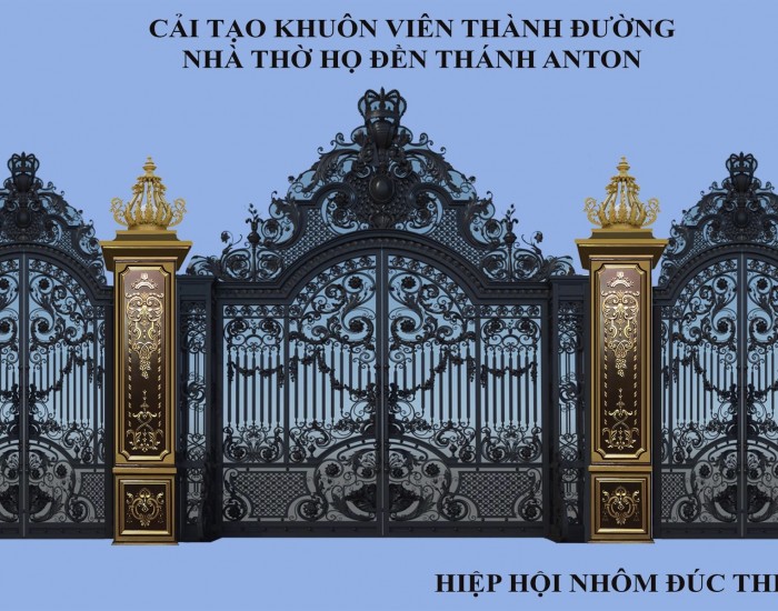 Cổng nhôm đúc 0012